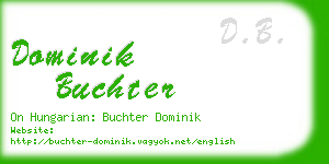 dominik buchter business card